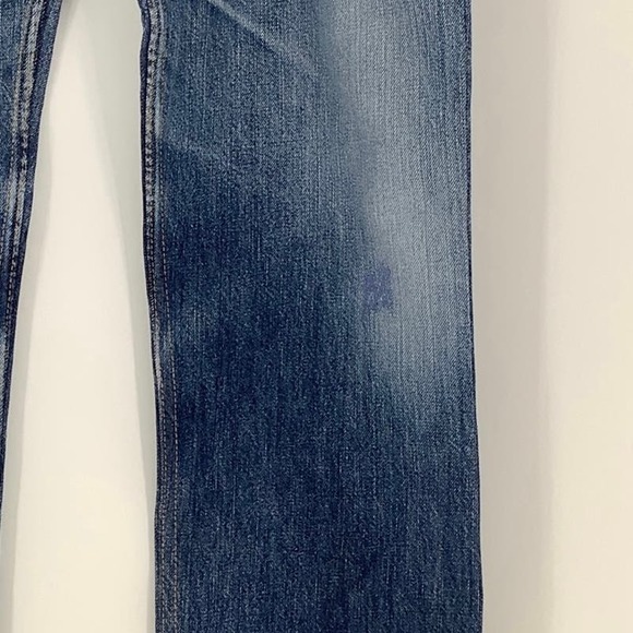 NEW RE/DONE LEVIS Sz 27 70s Straight Indigo Ass Rip Denim Jeans $475 msrp I17-1 - Picture 6 of 13